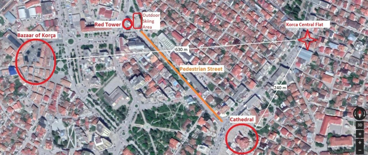 Korca Central Flat Zewnętrze zdjęcie